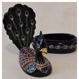 Vintage Trinket and Jewelry Boxes including a Vintage Asian Inlaid Jewelry Box