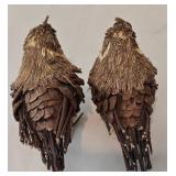 Decorative Straw Chicken Figurines