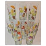 Set of Vintage Libbey Autumn Leaf Six Inch Tumblers