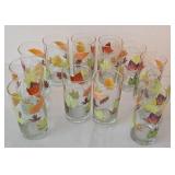 Set of Vintage Libbey Autumn Leaf Six Inch Tumblers