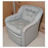 Pale Blue Vintage Century Armchair