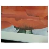 Large Framed Red Poppies Print by Georgia O