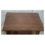 Vintage Oak Cabinet Table