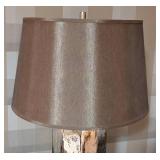 Large Pottery Barn Mercury Glass Table Lamp
