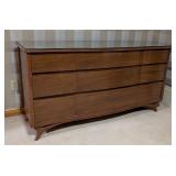 Rway Mid Century Walnut Nine Drawer Dresser