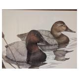 Pair of Framed Duck Prints by Sherrie Russell