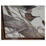 Pair of Framed Duck Prints by Sherrie Russell