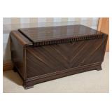 Gorgeous Vintage Mahogany Art Deco Cedar Chest