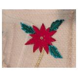 Vintage Applique Netting Christmas Panels
