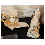 Bulova Christmas Clock and Decor