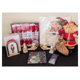 Bulova Christmas Clock and Decor