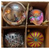 More Colorful Glass Ornaments and Tree Topper