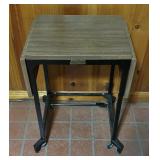 Vintage Metal Drop Leaf Tiffany Stand