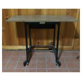 Vintage Metal Drop Leaf Tiffany Stand