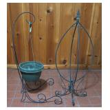 Two Pretty Metal Plant Stands