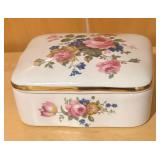 Two Dainty Porcelain Trinket Boxes