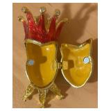 Jeweled Jester Trinket Box