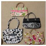 Four Lovely Handbags by Vera Bradley, Talbots and More