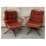 Two Mid Century Patio Chairs