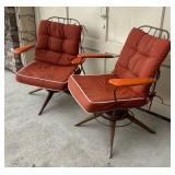Two Mid Century Patio Chairs