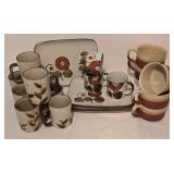 Vintage Stoneware including Vintage Otagiri Stoneware Soup Bowl Mug and Plate Sets & More!