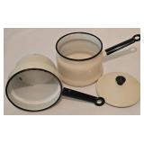 Assorted Vintage Cookware including Vintage Enamel Cookware