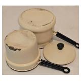 Assorted Vintage Cookware including Vintage Enamel Cookware