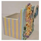 Vintage Hostess Ware Cake Turner Plays Happy Birthday and Vintage Musical Planters