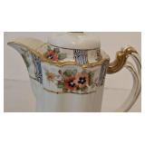 Variety of Vintage Teapots including a Vintage Hand Painted Nippon Teapot