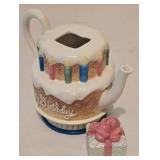 Variety of Vintage Teapots including a Vintage Hand Painted Nippon Teapot