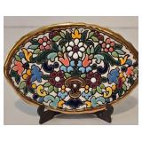 Vintage Tile and Decorative  Metal Clock