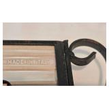 Vintage Tile and Decorative  Metal Clock