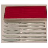 Assorted Vintage Kitchen Items including Cutlery and Decorative Trays