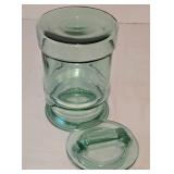 Betty Crocker Cookie Jar and Green Glass Canister