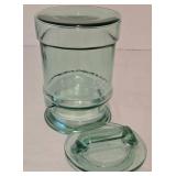 Betty Crocker Cookie Jar and Green Glass Canister
