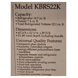 Kitchenaide Model KBRS22K Refrigerator
