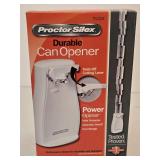 New in Box Proctor Silex Can Opener, Nordic Ware Rosette Iron and Cuisinart Hand Mixer