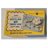 New in Box Proctor Silex Can Opener, Nordic Ware Rosette Iron and Cuisinart Hand Mixer