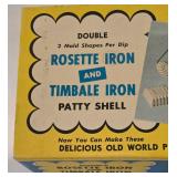 New in Box Proctor Silex Can Opener, Nordic Ware Rosette Iron and Cuisinart Hand Mixer