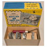 New in Box Proctor Silex Can Opener, Nordic Ware Rosette Iron and Cuisinart Hand Mixer