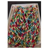 Vintage Glass Christmas Ornaments and Plastic Bead Strands