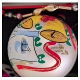 Vintage Glass Christmas Ornaments and Plastic Bead Strands