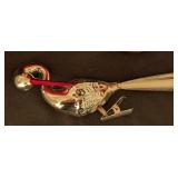 Vintage Glass Christmas Ornaments and Plastic Bead Strands