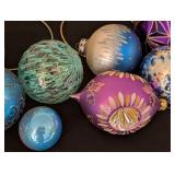Colorful Assortment of Glass Ornaments