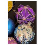 Colorful Assortment of Glass Ornaments