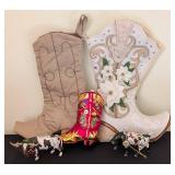Cowboy Boot Stockings and Ornaments