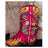 Cowboy Boot Stockings and Ornaments