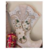 Cowboy Boot Stockings and Ornaments