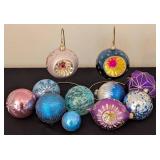 Colorful Assortment of Glass Ornaments