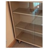 Glass Door Blonde Mid Century Bookcase #2